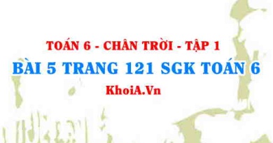 Bài 5 trang 121 SGK Toán 6 Tập 1 Chân trời sáng tạo